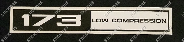 HOLDEN HQ AND LJ Torana - 173 Low Compression Rocker Cover Decal $19.99 ...