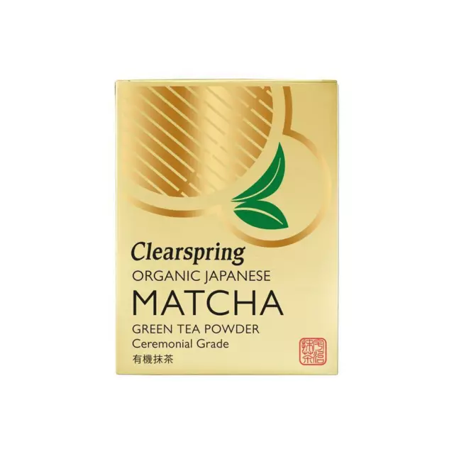 Clearspring Organic Matcha Green Tea Powder Ceremonial Grade Tin - 30g