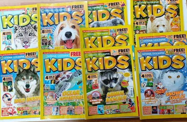 10x NATIONAL GEOGRAPHIC KINDERMAGAZINE 2012: J, M, Mai,J,J,S,O,N,D + Sommerausgabe