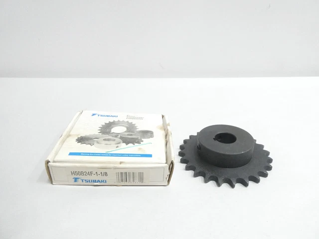 Tsubaki H50B24F-1-1/8 Single Roller Chain Sprocket 1-1/8in 24t