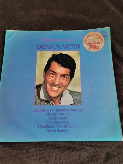 ✨ Pre-Owned Used Vinyl Record LP 12" - ONLY FOR EVER - DEAN MARTIN