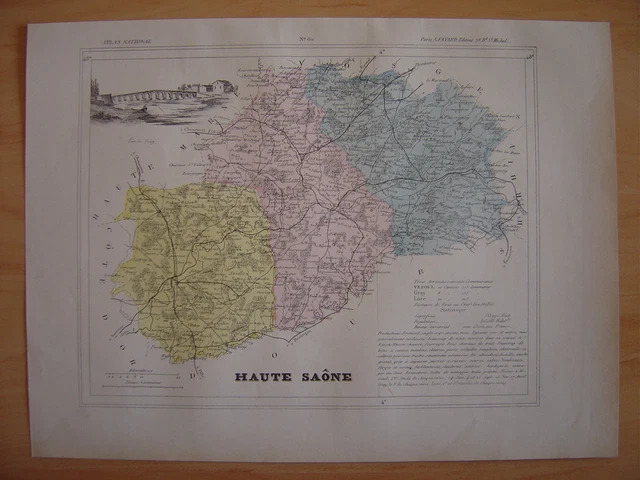 Vieille Photo Originale 1896 - Sous-préfecture De Lure En Haute-Saône, France, Tirage Citrate Sur Carte