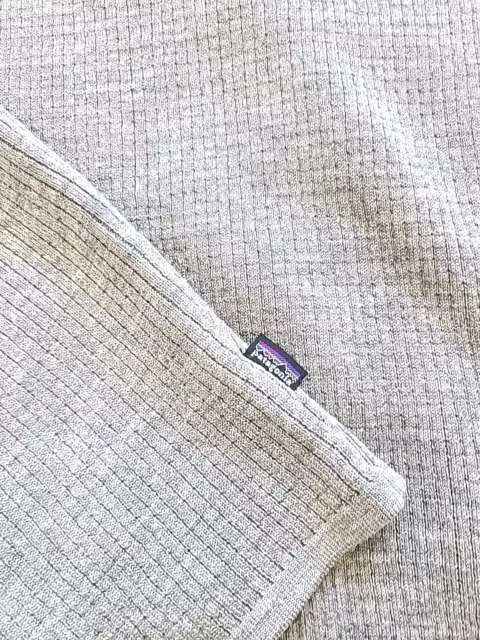 Patagonia Sweater Mens XL Gray 100% Merino Wool Quarter Zip Pullover Outdoor 3