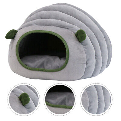 Mini Pet Cat Dog House Kennel Puppy Soft Sleeping Cave Bed Mat Pad Winter Nest