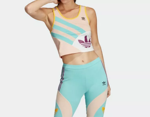 Womens Adidas Originals Sportive 90'S Cropped Tank  Uk   8,10  Bnwt   Last 2