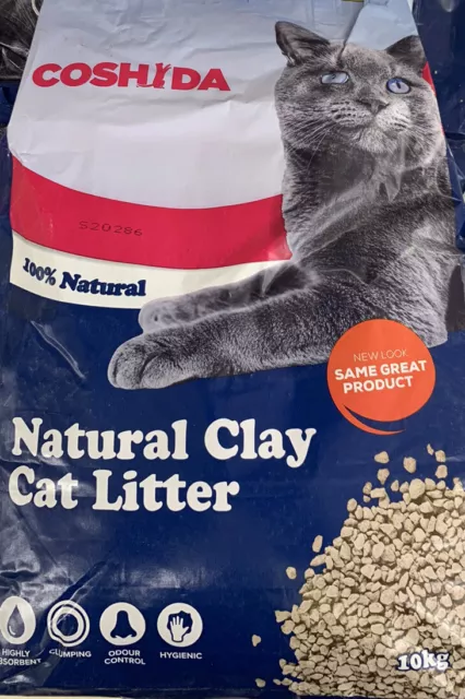 COSHIDA NATURAL CLAY Extra Absorbent Cat Litter 8Kg 7.99