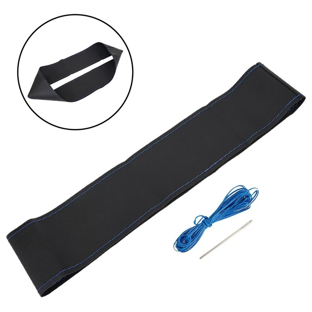Front Steering Wheel Cover Breathable Cowhide Leather Non-slip Vehicle