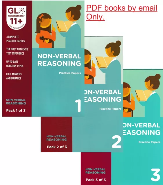 11+ Practice Papers Non Verbal Reasoning GL Pack 1, 2, 3 PDF by Email
