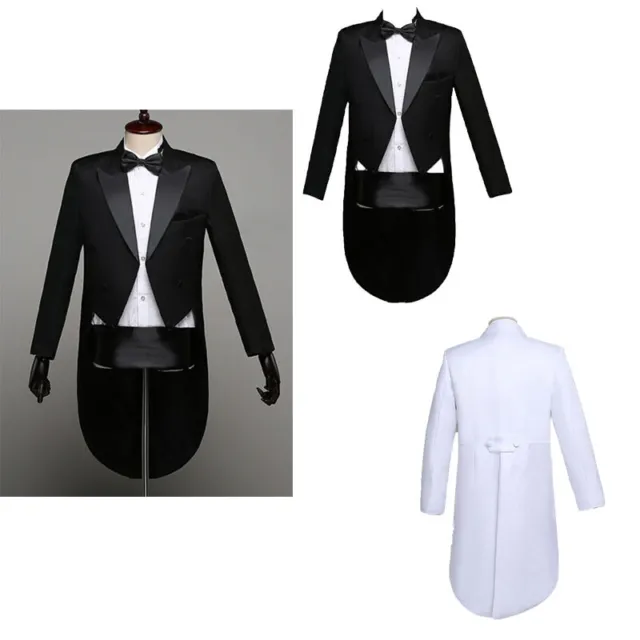 Kids Boys Sequins Blazer Suit Lapel Tuxedo Jacket Wedding Banquet Party Coat