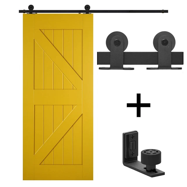 5'/6'/6.6'/8'/10' Sliding Barn Door Hardware Closet Track Kit for Single Door
