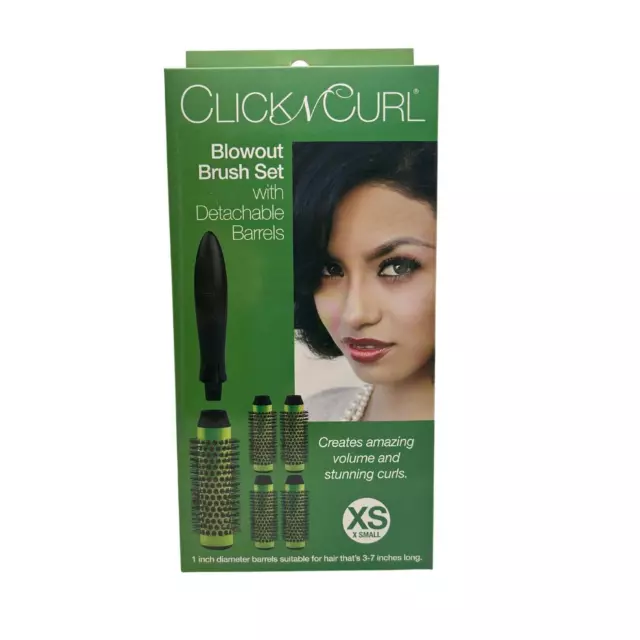 Click N Curl Extra Small Full Set Grün Professional Blowout style in 3 easy step