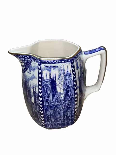 Ringtons Wade Blue & White Cathedral  Jug Pitcher  - Boxed