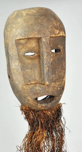 SHI Rare Powerful & Impressive Mask neighbors Lega Congo African Tribal Art 0900