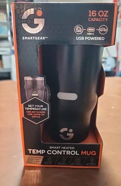 Smartgear 16 OZ Smart Heated Temp Control Mug USB Powered