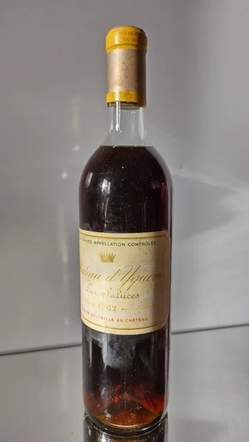 Château D'YQUEM 1962 Merveilleux Sauternes Blanc Liquoreux Année Exceptionnelle