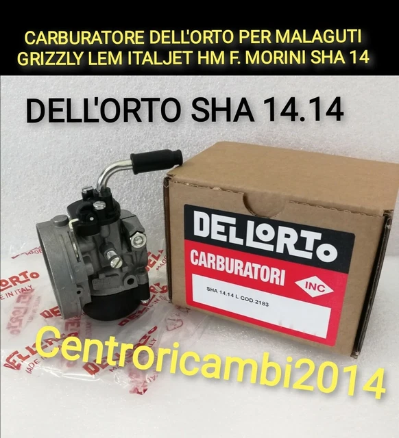 Carburador Dell'Orto SHA 15.15 – Universal Para Malaguti, Grizzly, Italjet, KTM, Franco Morini, Hecho En Italia