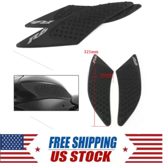 Gas Tank Pad Traction Side Knee Fuel Grip Decal Fit YAMAHA YZF R6 2017-2018 US