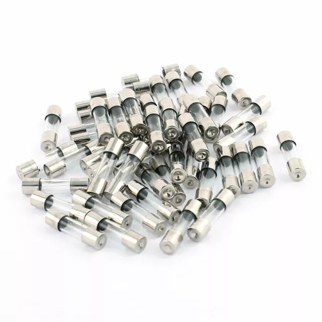 50Stk 250V 0,5A 5mm x 20mm Schnelles Handeln Typ Glas Rohr Sicherung