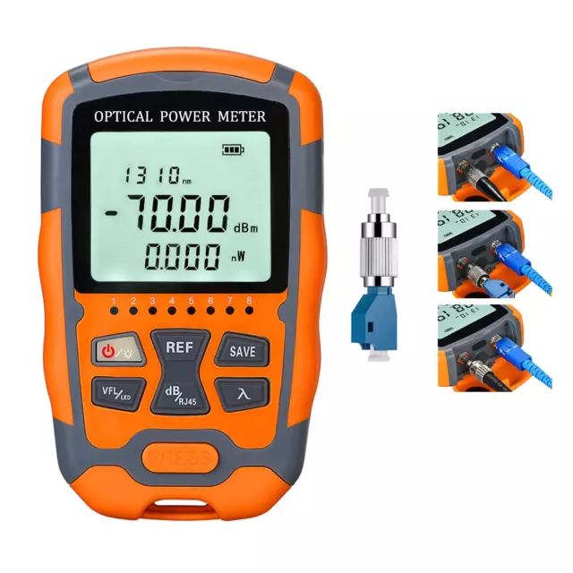 Fiber Optic Tester Portable Fiber Light Power Meter FC/SC/ST Universal Interface