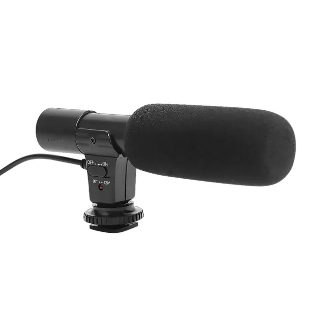 Mic-01 Micrófonos profesionales estéreo externo digital Vlog HD para cámara de video