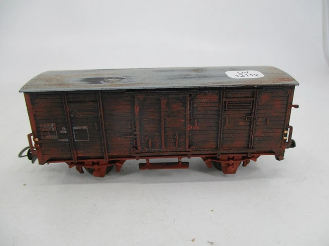 Wagon Marchandise Couvert PIKO - échelle HO 1/87 - Blanc DSB - Occasion - Modélisme Ferroviaire