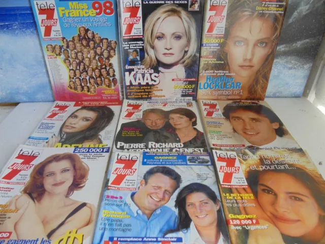 Lot de 9 magazines  Télé 7 Jours 1997