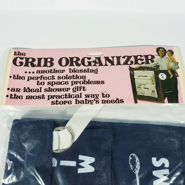 New Vintage Baby Crib Organizer Sealed Retro Unique Rare Child Kids