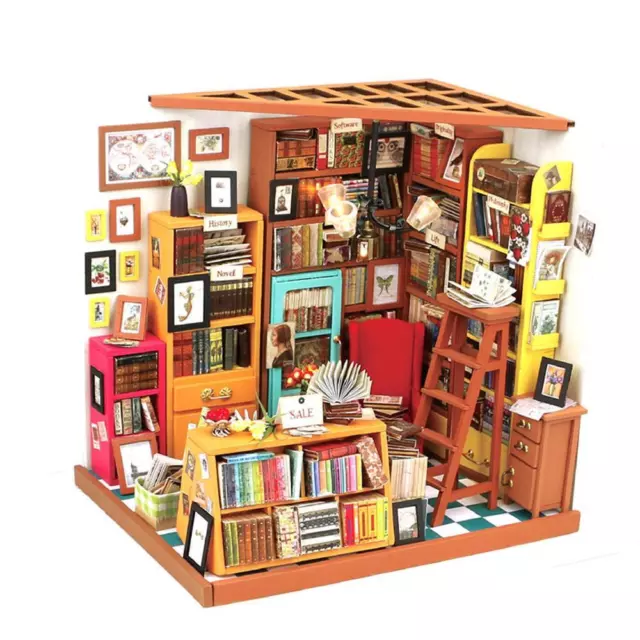 Rolife DIY LED Café Miniature House kit Dollhouse for Kids/Teens Gift DG162