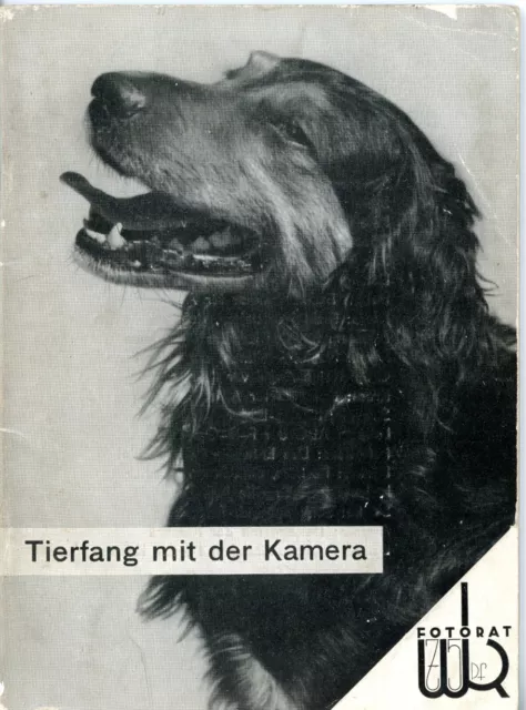 W. Knapp Fotobuch DER FOTORAT Nr. 19 TIERFANG MIT DER KAMERA von Arnfeld (Y4857