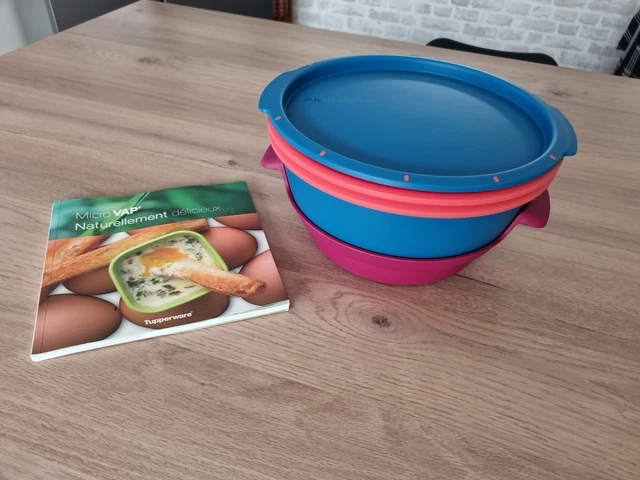 Tupperware Micro Vap Violet - Lot De 5 Pièces - Cuisson Vapeur Micro-ondes