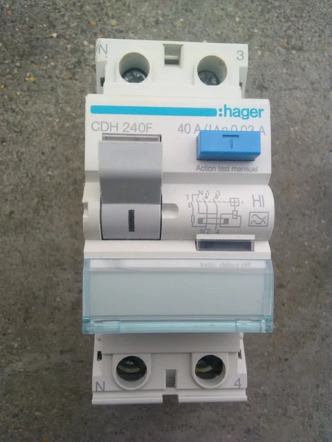 Schneider Electric - Acti9, iID interrupteur différentiel 2P 80A 30mA type AC - A9R11280