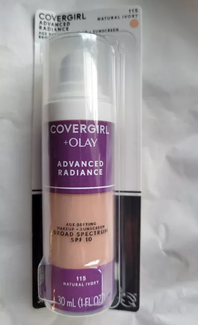 CoverGirl+Olay Advanced Radiance Age Defying Makeup, 115 NATURAL IVORY