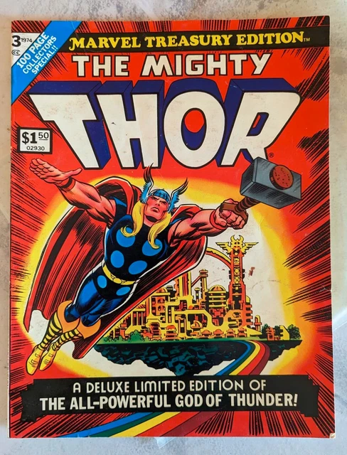 Marvel Treasury Edition #3 Mighty Thor 1974 comic Stan Lee Jack Kirby J. Buscema