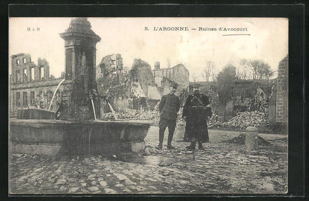 CPA Avocourt / Argonne, Ruines