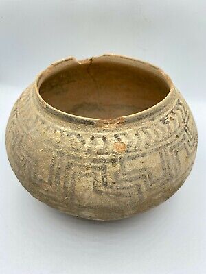 Antiquities Old Ancient Indus Valley Terracotta Painted Bowl Ca.3000-2000 BC