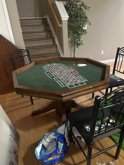 Kingston Oak 3-in-1 Poker Table