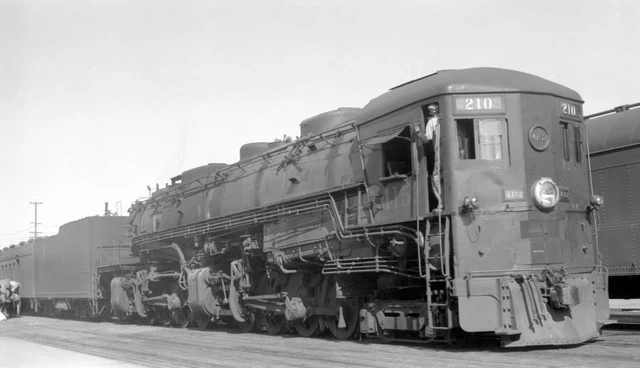 SP SOUTHERN PACIFIC Railroad Locomotive Engine No 4152 Old Train Photo ...