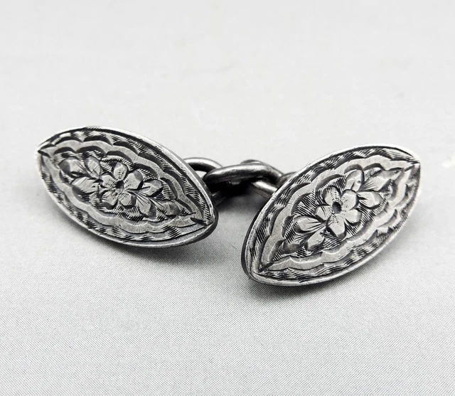 Boutons De Manchette Art Nouveau – Jeanne D'Arc En Plaqué Or Jaune – Occasion France
