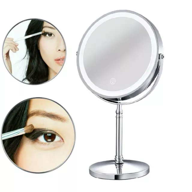 Double-sided 10X Magnifying Mirror Desktop Vanity Mirror Cosmetics Mirror  Home