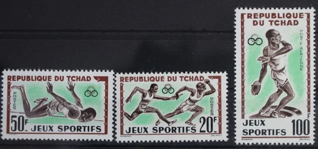 Tschad 89-91 postfrisch Afrikanische Sportspiele #WW378
