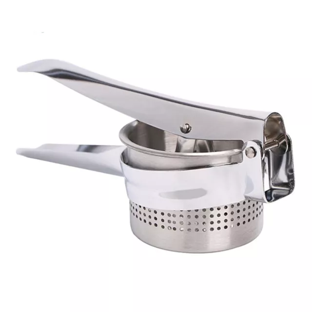 Heavy Duty Steel Potato Ricer Puree Masher Juicer Vegetable Fruit Press Maker