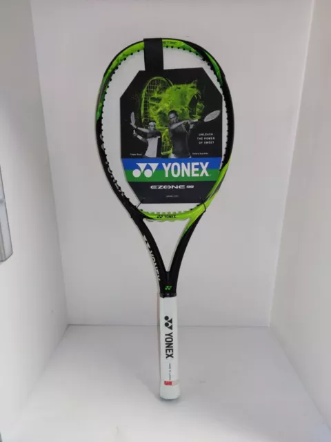 Tennis Racket Yonex, Ezone 98, LG2,285G, New, Unstrung, LIme/ Black