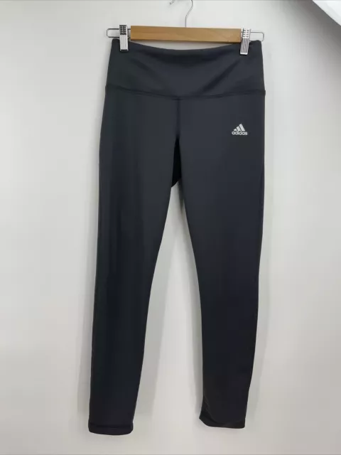 Adidas Women's Gray Compression Climalite Activewear Leggings Size Small