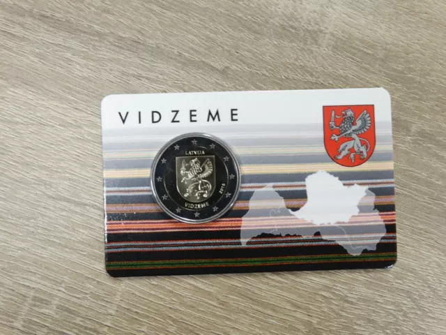 Coincard 2 Euro Gedenkmünze Lettland 2016 Regionen Lettlands – Vidzeme