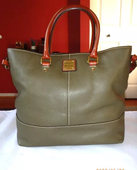 Dooney and Bourke Chelsea shopper in olive pebble grain 