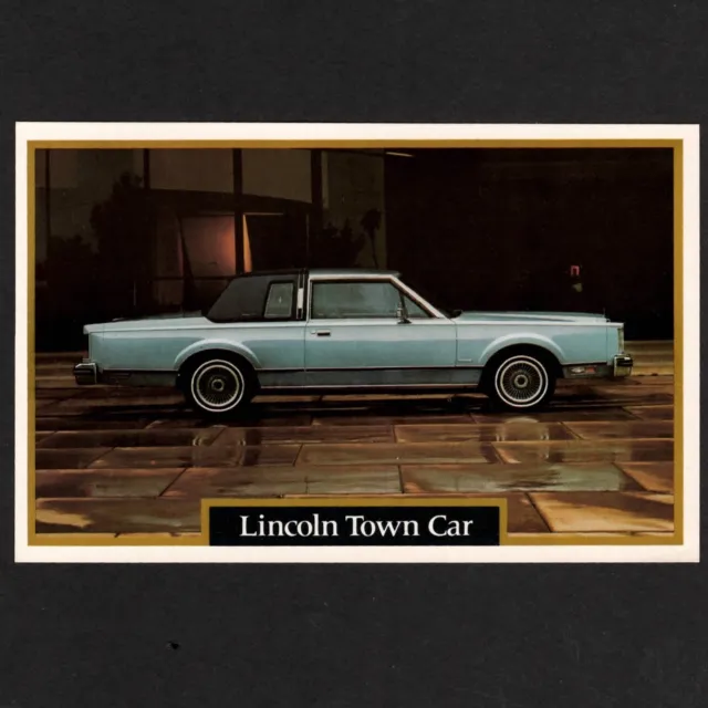 1981 Lincoln TOWN CAR 2-Door: Original Dealer Promotional Postcard UNUSED VG+