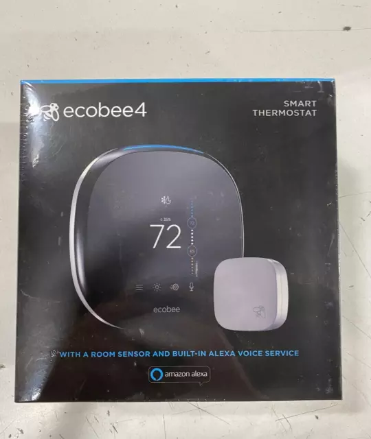 ecobee ecobee4 Smart Programmable Thermostat - Black (EB-STATE4-01)