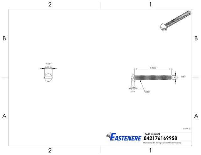 4-40 Brass Round Head Machine Screws Bolts Slotted Drive All Lengths Available