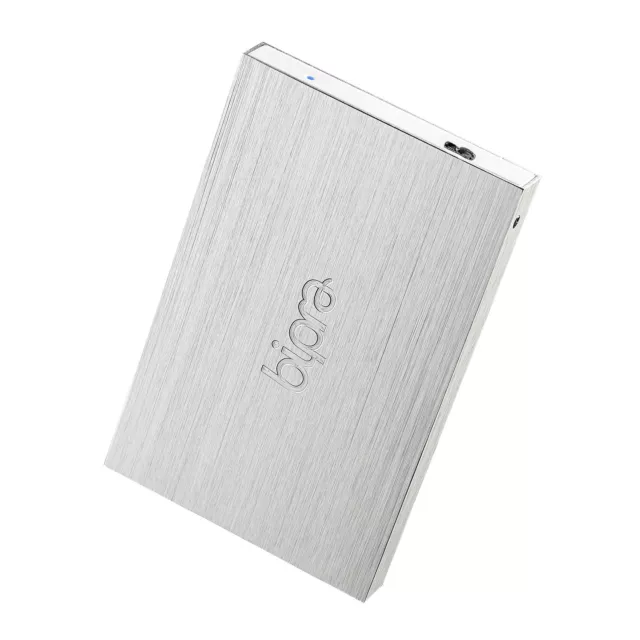 Bipra 120GB 2.5 inch USB 3.0 NTFS Portable Slim External Hard Drive - Silver