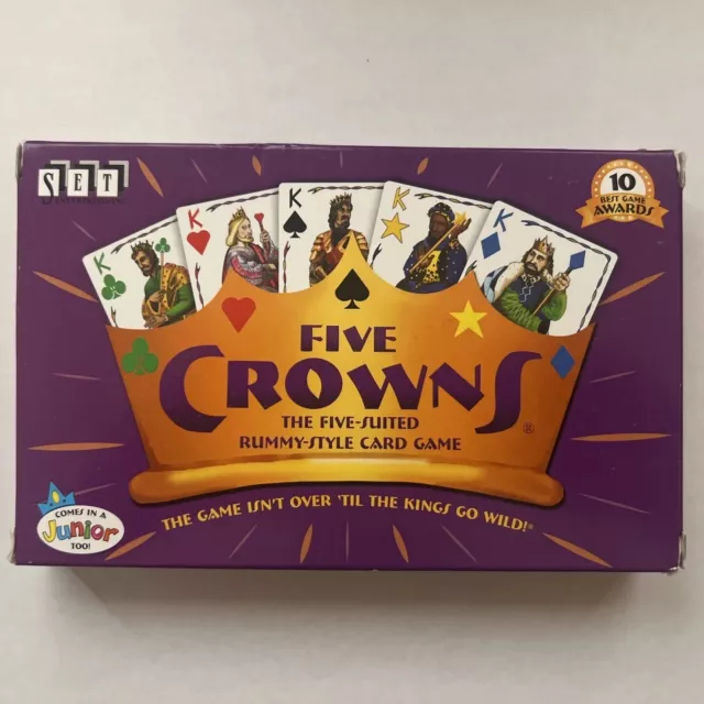 FIVE CROWNS Card Game ~ Rummy Style ~ Family Fun Game ~ Kids Can Play! NEW